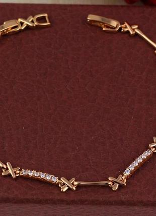 Браслет xuping jewelry чумацький шлях 19.5 см золотистий