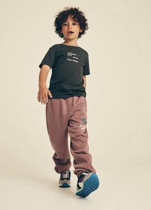 Трикотажные утепленные штаны мальчику 146 г3 фото