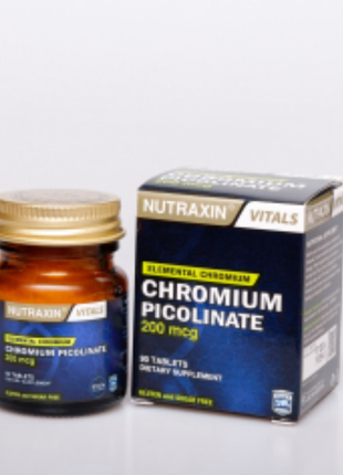 Диетическая добавка "пиколинат хрома" nutraxin, 90 таблеток3 фото