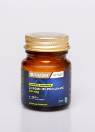 Диетическая добавка "пиколинат хрома" nutraxin, 90 таблеток2 фото