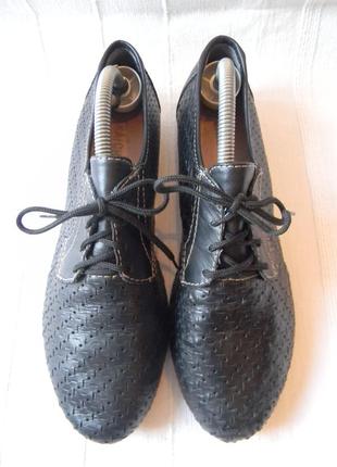 Дружин.шкіряні броги з перфорацією fraiche