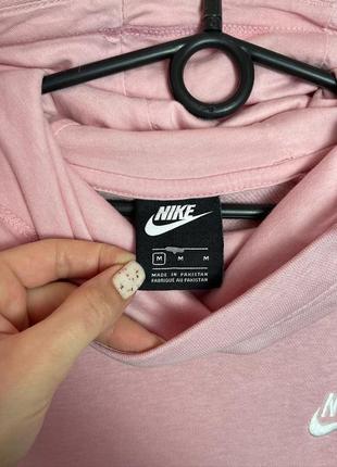 Худі nike рожеве найк оригінал толстовка світшот кофта з капюшоном лого8 фото