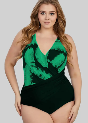 Цілісний жіночий купальник на велику груди z.five 3 кольори 85389мш1 фото