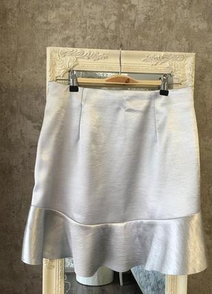 Серебряная юбка4 фото
