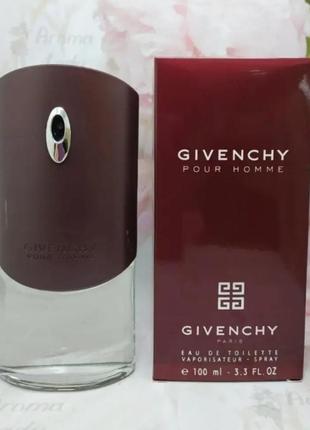 Чоловіча туалетна вода givenchy pour homme 100 ml1 фото