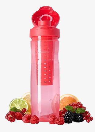 Пляшка для води з відсіком для фруктів