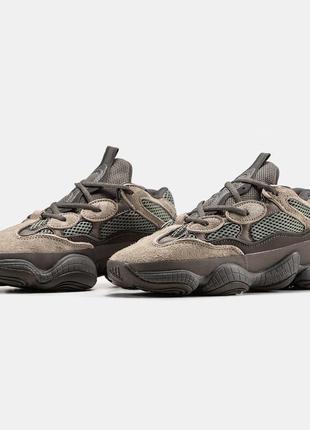 Мужские кроссовки adidas yeezy boost 500 ash gray#адидас