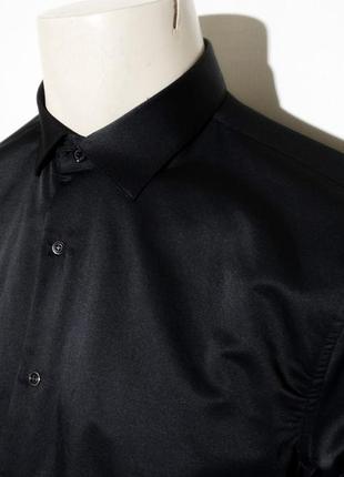 Мужская классическая черная рубашка2 фото