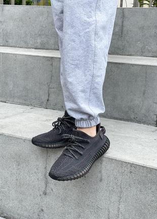 Мужские кроссовки adidas yeezy boost 350 v2 black reflective 40-41-426 фото