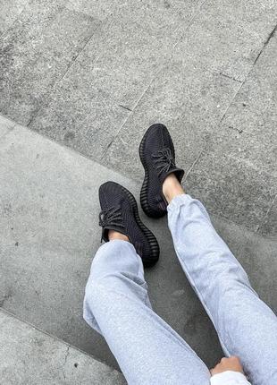 Мужские кроссовки adidas yeezy boost 350 v2 black reflective 40-41-429 фото