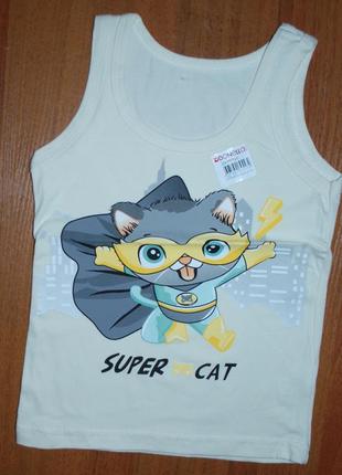 Майка 2-3 рост 98-104 донелла donella супер кот