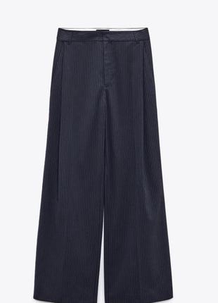 Брюки в полоску zara new
