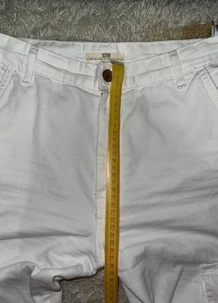 Летние джинсы карго с карманами из тонкого денима4 фото