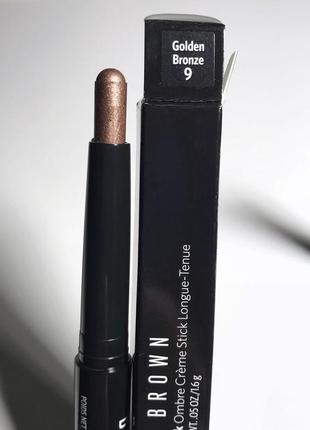 Кремовые тени bobbi brown long wear cream shadow stick 9 golden bronze1 фото