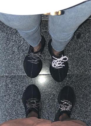 Чоловічі кросівки adidas yeezy boost 350 v2 black reflective 40-41-428 фото
