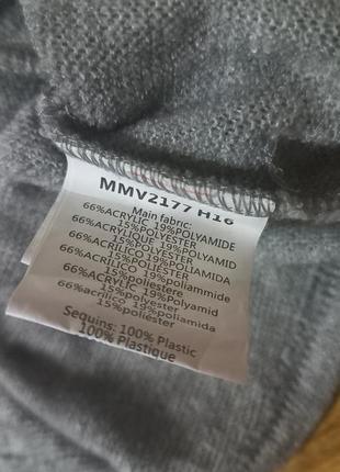 Стильная тёплая серая туника mini molly / мини платье с карманами / сіра сукня /...