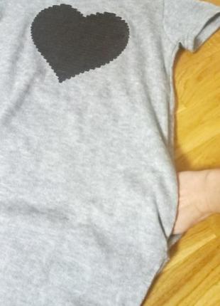 Стильная тёплая серая туника mini molly / мини платье с карманами / сіра сукня /...