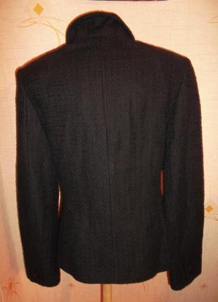 Пиджак классика черный теплый стильный - s - prani - италия3 фото