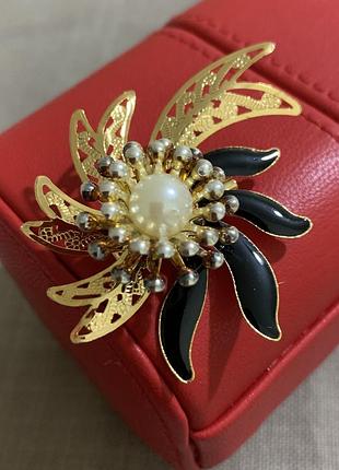 00459/4 брошь винтаж эмаль