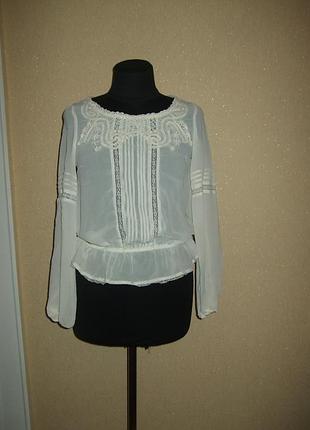Шикарная блуза с кружевом