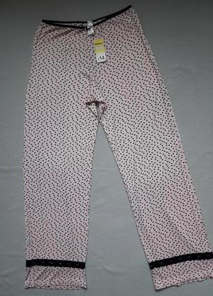 Класні штани для дому та сну принт сердечка matalan