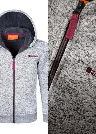 Детская толстовка 5-13 лет с меховой подкладкой из невиса