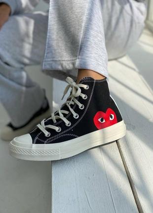 Женские кеды converse x comme des garcons1 фото