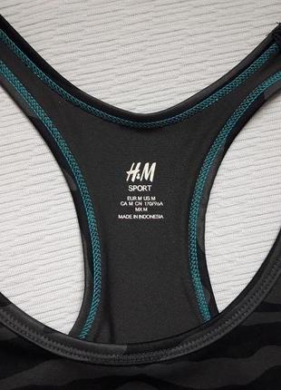 Фирменная спортивная майка борцовка в мраморный принт h&m sport4 фото