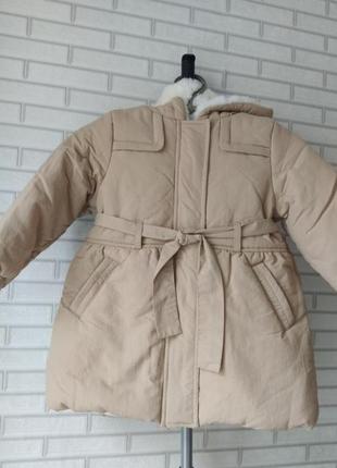 Теплая зимняя курточка, пальто, парка pepco, бирка 92 см, 18-24 мес1 фото