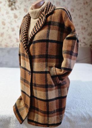 Жіноче легке пальто кардиган у клітку італія3 фото
