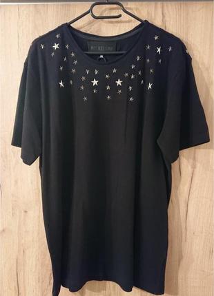 Футболка мужская черная звезды, новая от nickelson xl/xxl