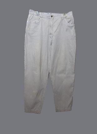 Летние брюки-чинос в принт "ромбики"
