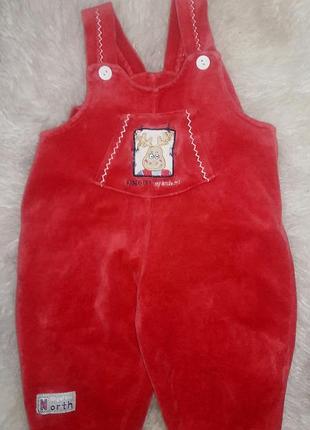 Вельветовий чоловічок 3-6 міс.