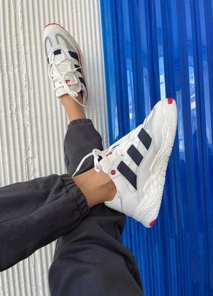 Кроссовки adidas niteball white / red