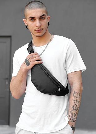 Чоловіча сумка бананка sambag soho bs - чорна