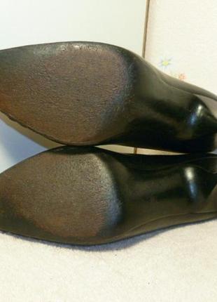Ооочень красивые кожаные туфли-лодочки черные на шпильках,винтаж.распродажа5 фото