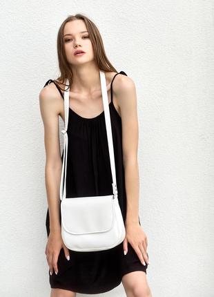 Жіноча сумка кросбоді sambag rose - біла