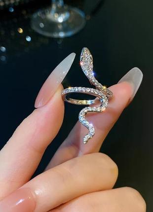 Кольцо колечко змея в форме змеи питон кобра2 фото