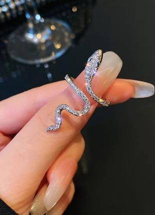 Кольцо колечко змея в форме змеи питон кобра1 фото