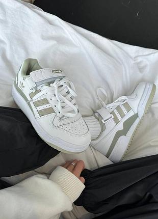 Кросівки adidas forum white / olive