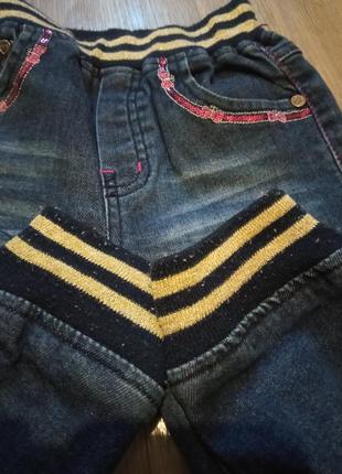 Штани джинси з трикотажними манжетами4 фото