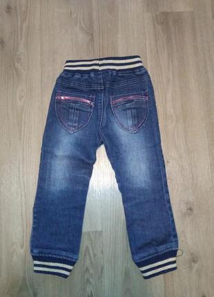 Штани джинси з трикотажними манжетами2 фото