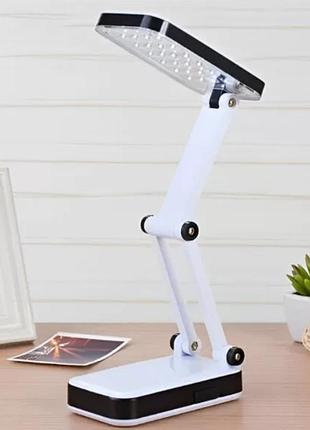 Настільна складана usb-лампа 24 led, yt-666, біла/настільний світлодіодний світильник/лампа трансформер