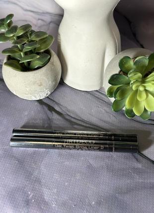 Оригінал карандаш artdeco gel twist brow liner гелевий олівець для брів 2 deep brown коричневый