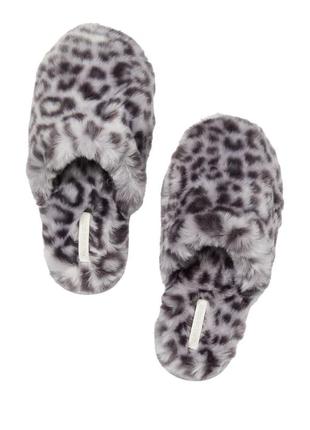 Домашние тапочки, тапочки, комнатная обувь victoria’s secret closed toe faux fur slippers оригинал4 фото