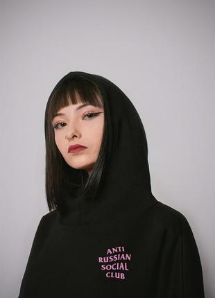 Черный оверсайз худи one-eyed - arsc