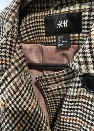 Пальто у клітинку h&m