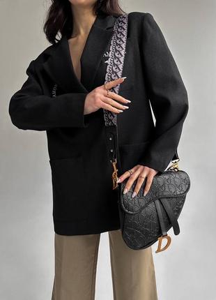 Чорна модна сумка / dior saddle / сумка через плече6 фото