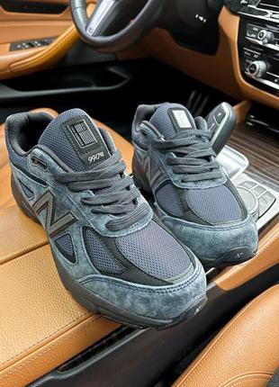 Мужские кроссовки new balance 990v4. натуральная замша, кожа1 фото