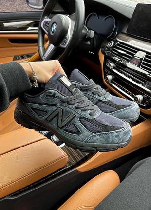 Мужские кроссовки new balance 990v4. натуральная замша, кожа6 фото